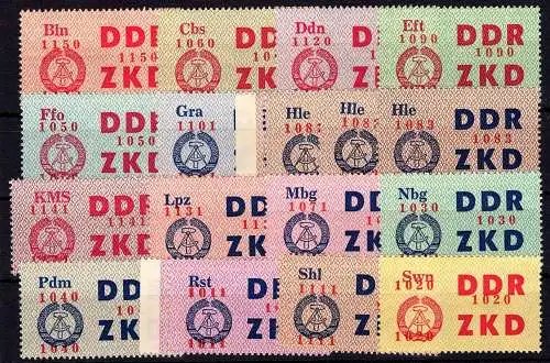 DDR ZKD 16-30 postfrisch Dienstmarken #NZ806