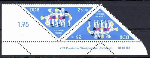 DDR 1047 DV postfrisch Druckvermerk #OC636