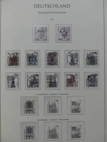BRD, Bund 2001-2014 gestempelt besammelt Im Leuchtturm Vordruck #LZ234