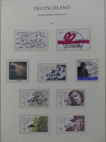 BRD, Bund 2001-2014 gestempelt besammelt Im Leuchtturm Vordruck #LZ234