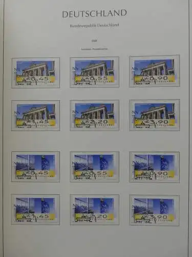 BRD, Bund 2001-2014 gestempelt besammelt Im Leuchtturm Vordruck #LZ234