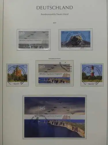 BRD, Bund 2001-2014 gestempelt besammelt Im Leuchtturm Vordruck #LZ234