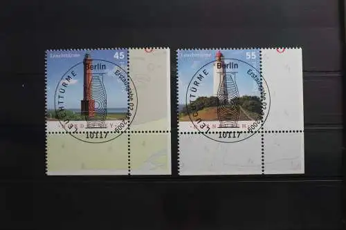 BRD 2742-2743 gestempelt Leuchttürme Vollstempel Eckrand Bundesrepublik #SJ824