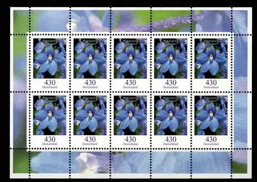 BRD Bund 2435 im Kleinbogen postfrisch Blumen #NZ854