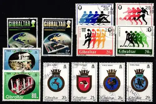 Gibraltar Jahrgang 1984 gestempelt #OB760