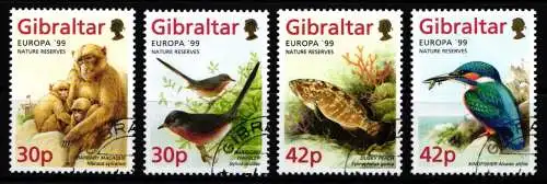 Gibraltar 852-855 gestempelt #OB582