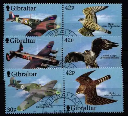 Gibraltar 939-944, 3 Paare gestempelt #OB644