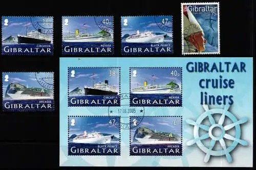 Gibraltar 1133-1136, Block 67 gestempelt #OB640