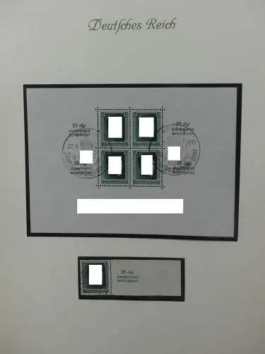 Deutsches Reich ab 1933 gestempelt besammelt auf Borek Seiten #LZ035