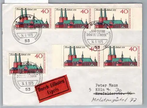 BRD Bund 779 als Ersttagsbrief Eilbote Express #NX598