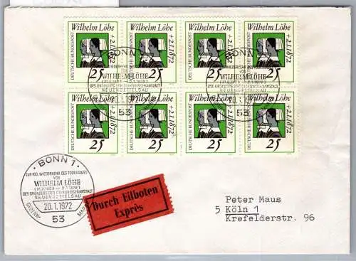 BRD Bund 710 als Ersttagsbrief Eilbote Express #NX563