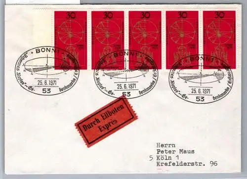 BRD Bund 688 als Ersttagsbrief Eilbote Express #NX556