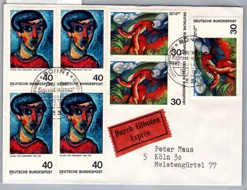 BRD Bund 798-799 als Ersttagsbrief Eilbote Express #NX624