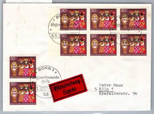 BRD Bund 749 als Ersttagsbrief Eilzustellung Express #NX581