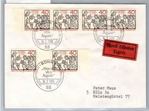 BRD Bund 795 als Ersttagsbrief Eilbote Express #NX607
