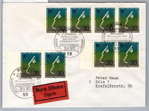 BRD Bund 772 als Ersttagsbrief Eilbote Express #NX596