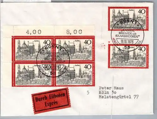 BRD Bund 788 als Ersttagsbrief Eilbote Express #NX603