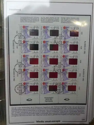 Europa Allgemein Blöcke-Sammlung im Leuchtturm-Album #LZ603