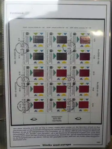 Europa Allgemein Blöcke-Sammlung im Leuchtturm-Album #LZ603
