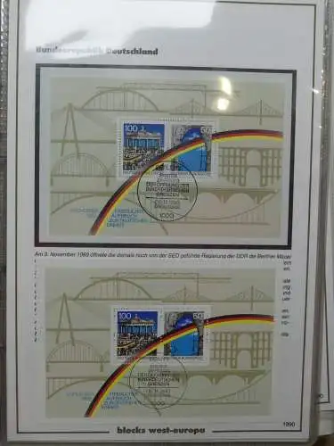 Europa Allgemein Blöcke-Sammlung im Leuchtturm-Album #LZ596