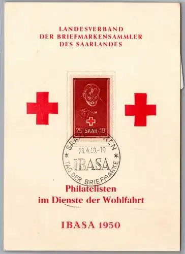 Saarland 292 als Ersttagsbrief Maximumkarte #OC696