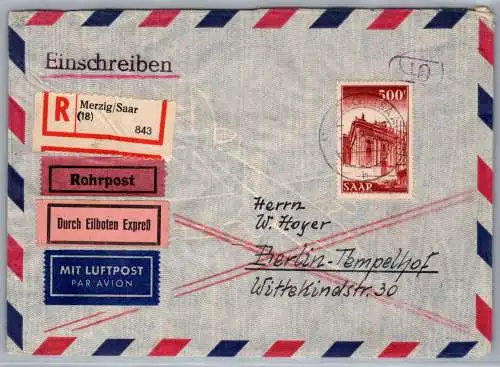 Saarland 337 als Ersttagsbrief #OC721