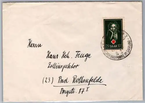 Saarland 304 als Ersttagsbrief #OC723