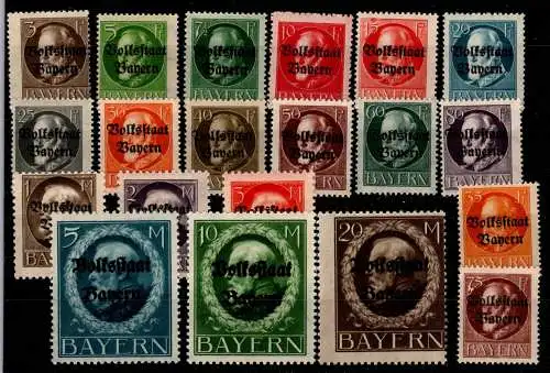 Bayern 116 II A- 135 II A postfrisch #OC778