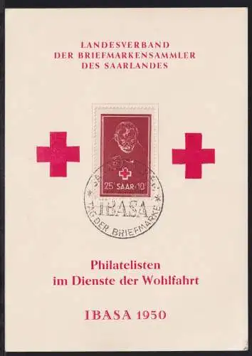 Saarland 292 als Ersttagsbrief Kurzbefund Ney BPP #OC727