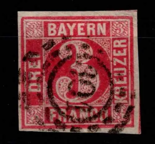 Bayern 9 gestempelt oMr 301 "Marktbreit" #OG101