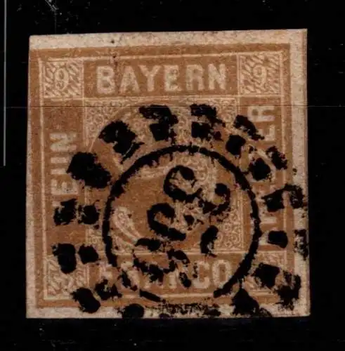 Bayern 11 gestempelt oMR 356 "Nürnberg" #OG119