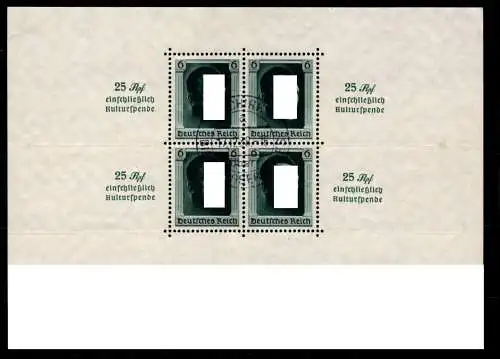 Deutsches Reich Block 9 gestempelt #NX727