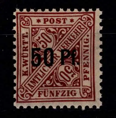 Württemberg Dienstmarken 255 postfrisch #OG178