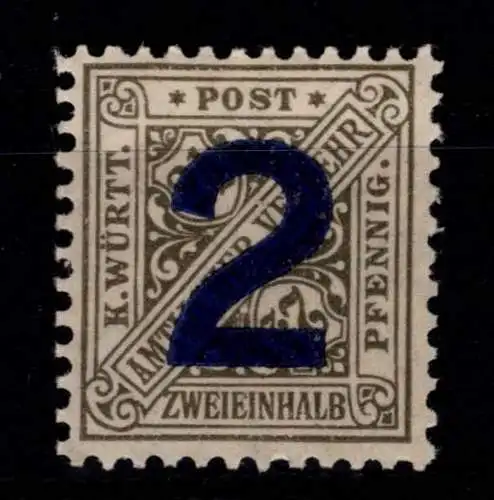 Württemberg Dienstmarken 257 postfrisch #OG193