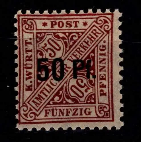 Württemberg Dienstmarken 255 postfrisch #OG175