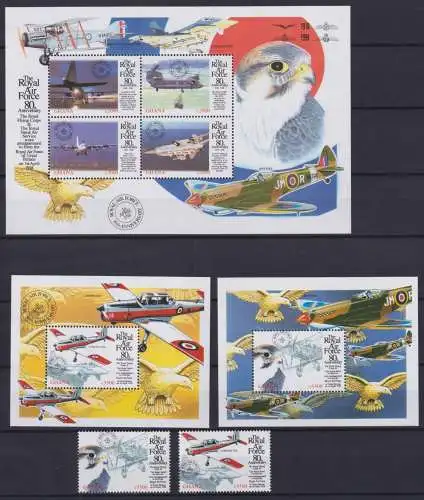 Ghana Block 367-368 + 2875-2880 postfrisch Royal Airforce #OD032