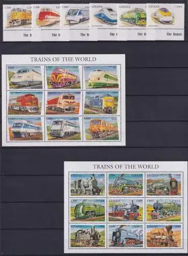 Ghana 2701-2724 postfrisch Eisenbahn #OD042