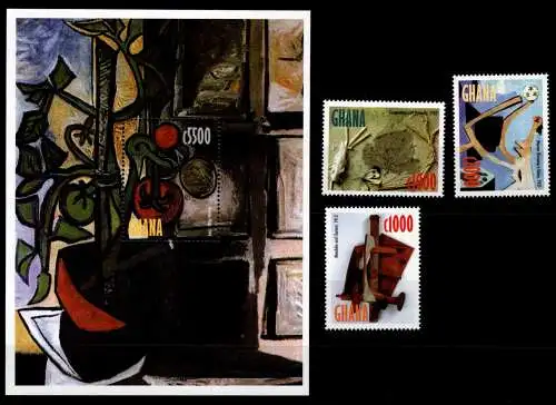 Ghana Block 364 + 2863-2865 postfrisch Kunst #OD087