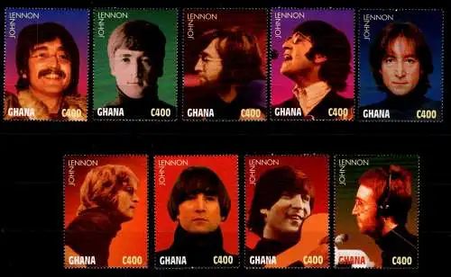 Ghana 2294-2302 postfrisch John Lennon #OD073