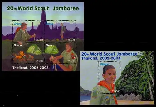 Ghana Block 439 + 3461-3464 postfrisch Pfadfinder #OD096