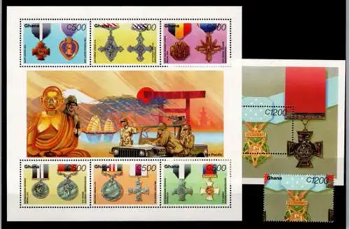 Ghana Block 283 + 2231-2236 postfrisch Orden #OD076