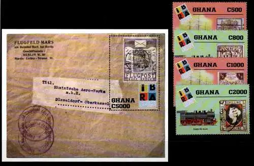 Ghana Block 379 + 2986-2989 postfrisch #OD091