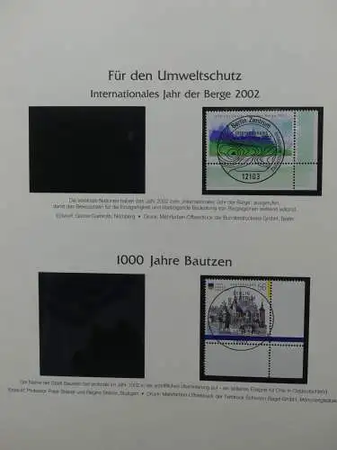 BRD Bund 2002-2003 gestempelt besammelt im Post Vordruck #LZ617