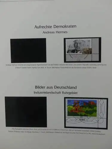 BRD Bund 2002-2003 gestempelt besammelt im Post Vordruck #LZ617