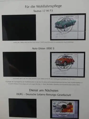 BRD Bund 2002-2003 gestempelt besammelt im Post Vordruck #LZ617