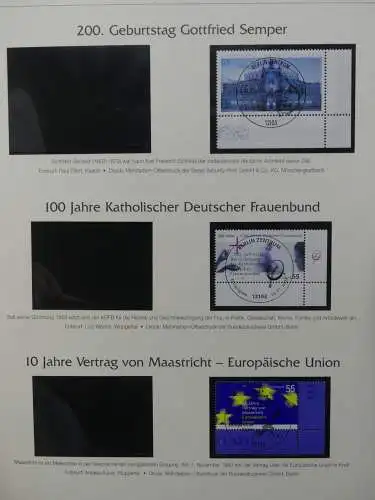 BRD Bund 2002-2003 gestempelt besammelt im Post Vordruck #LZ617