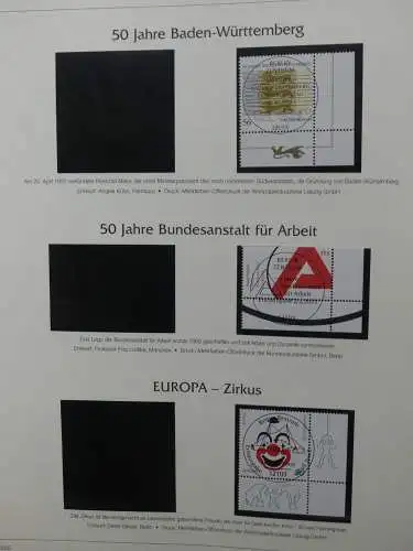 BRD Bund 2002-2003 gestempelt besammelt im Post Vordruck #LZ617