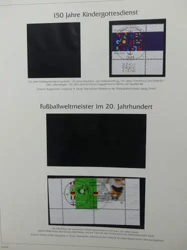 BRD Bund 2002-2003 gestempelt besammelt im Post Vordruck #LZ617