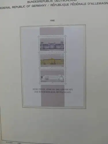 BRD Bund dual teilweise auch Falz besammelt in Schaubek Schwarte #LZ616