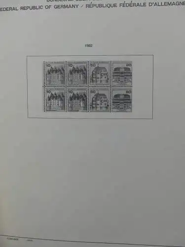 BRD Bund dual teilweise auch Falz besammelt in Schaubek Schwarte #LZ616